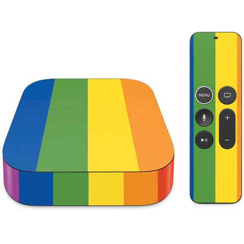 Vertical Rainbow Flag Apple TV Skin